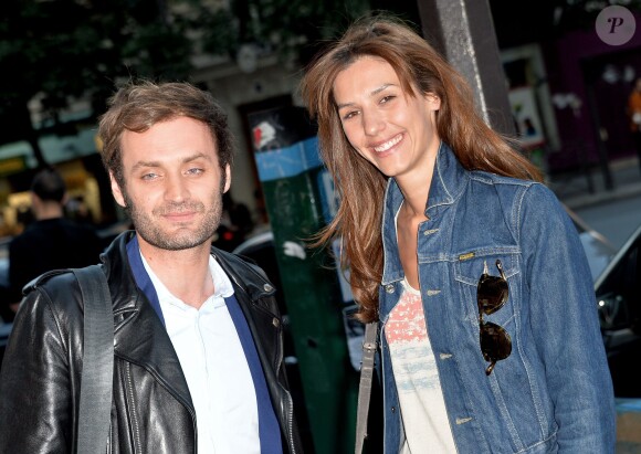 Doria Tillier et Augustin Trapenard lors de l'inauguration de la boutique Kiehl's au 2 rue de Sèvres à Paris, le 3 juillet 2014.
