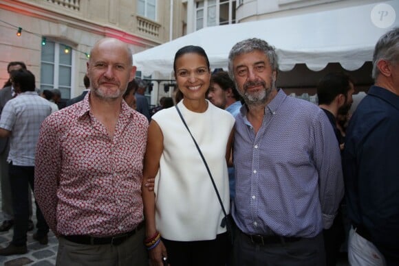 Exclusif - Jean-Paul Salomé, Isabelle Giordano - "Fête du Cinéma français" chez Unifrance à Paris, le 3 juillet 2014.