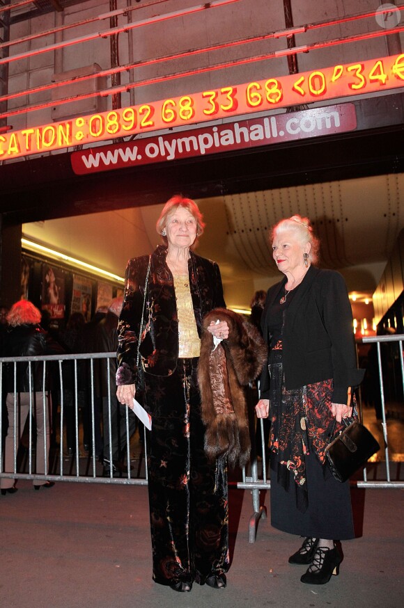 Marisa Bruni-Tedeschi arrive à l'Olympia pour le concert de Carla Bruni, à Paris, le 11 mars 2014.
