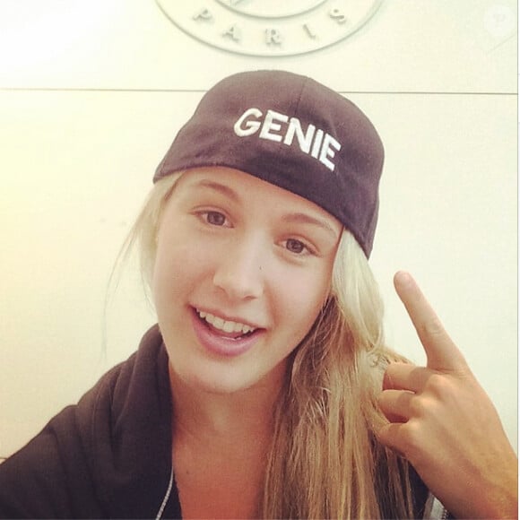 Eugenie Bouchard, la jolie et nouvelle star du tennis mondial, photo publiée sur son compte Instagram le 2 juin 2014