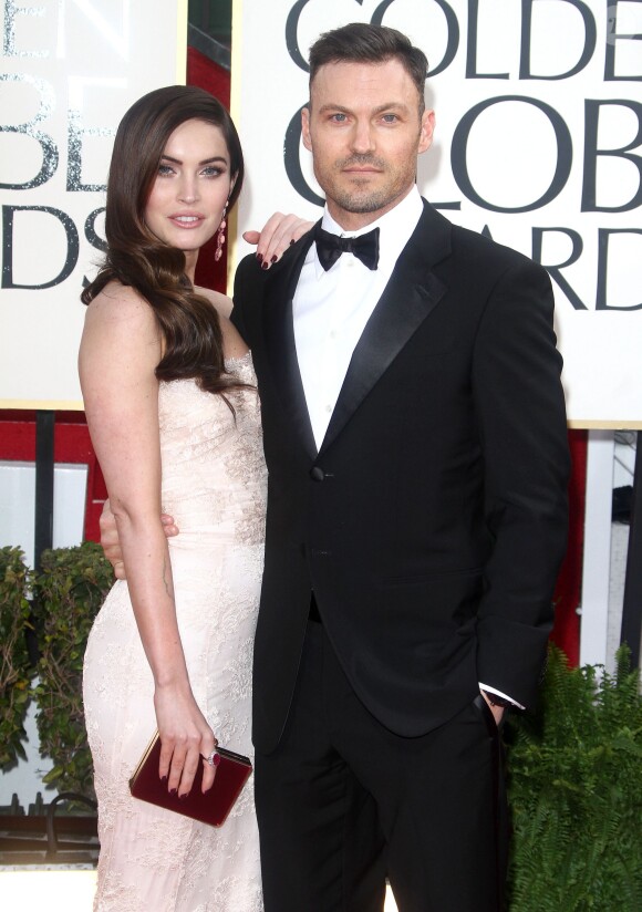 Megan Fox, Brian Austin Green - 70eme soiree des Golden Globe Awards a Beverly Hills le 13 janvier 2013.