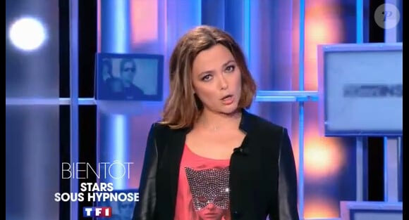 Sandrine Quétier hypnotisée dans "Stars sous hypnose", diffusée le 11 juillet à 20h50 sur TF1.
