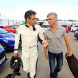 Exclusif - Cyril Viguier et François Fillon au Mans, le vendredi 4 juillet 2014, sur le circuit des 24 Heures du Mans à l'occasion du Mans Classic.