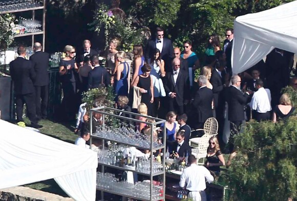 Mariage de la chanteuse Jessica Simpson et de Eric Johnson à Santa Barbara, le 6 juillet 2014.