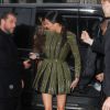 Kim Kardashian, sa demi-soeur Kendall Jenner et Olivier Rousteing arrivent au Palais Galliera pour assister au gala de la Vogue Paris Foundation. Paris, le 9 juillet 2014.