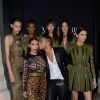 Kim Kardashian, Olivier Rousteing, Kendall Jenner, Binx Walton, Kayla Scott, Issa Lish et Amanda Wellsh assistent au gala de la Vogue Paris Foundation au Palais Galliera. Paris, le 9 juillet 2014.