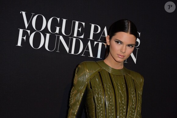 Kendall Jenner assiste au gala de la Vogue Paris Foundation au Palais Galliera. Paris, le 9 juillet 2014.