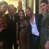 Joan Smalls, Jean Paul Gaultier, Kim Kardashian, Olivier Rousteing et Kendall Jenner assistent au gala de la Vogue Paris Foundation au Palais Galliera. Paris, le 9 juillet 2014.