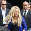 Shakira à Rio de Janeiro, le 12 juillet 2014. La chanteuse s'est rendue au Brésil pour se produire lors de la cérémonie de clôture de la Coupe du monde de football.