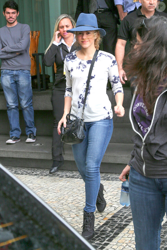 Shakira à Rio de Janeiro, le 11 juillet 2014.