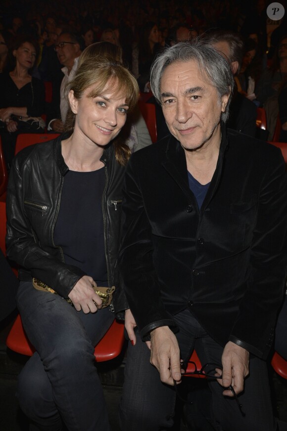 Richard Berry et sa compagne Pascale Louange au Zenith de Paris le 31 mai 2013.