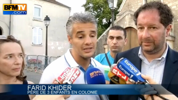Farid Khider s'exprime sur l'affaire du drame de la colonie de vacances de l'Ariège, le 17 juillet 2014 sur BFM TV