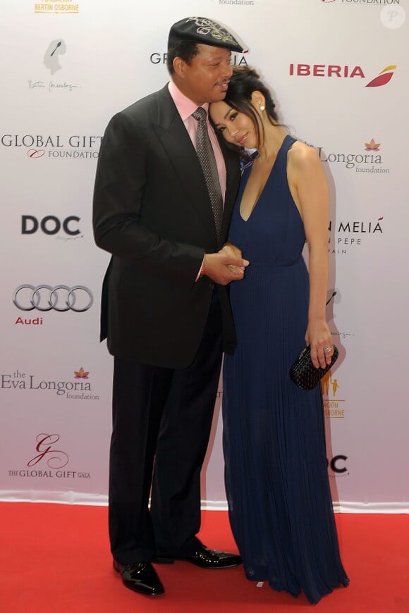 Terrence Howard et sa femme Miranda lors du Global Gift Gala à Marbella, le 20 juillet 2014