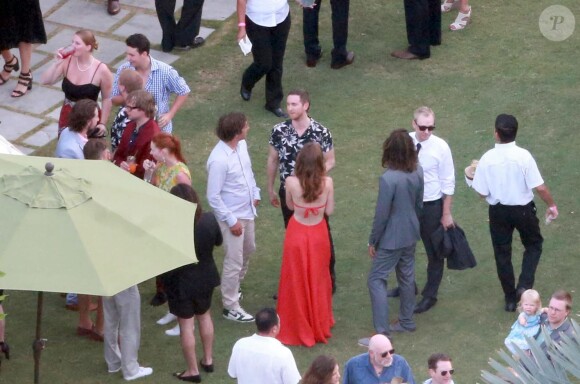 Exclusif - Mariage de Behati Prinsloo et Adam Levine à la Flora Farm à Los Cabos, le 19 juillet 2014. Parmi les invités, il y avait Jason Segel, Jonah Hill, Erin Heatherton, Coco Rocha, Robert Downey Jr. et les membres du groupe Maroon 5!