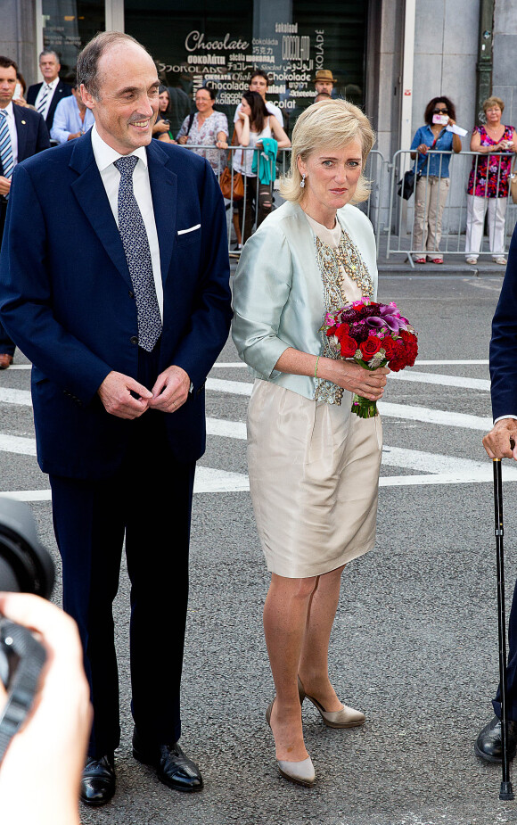 Le prince Lorenz et la princesse Astrid de Belgique au concert 'Prélude à la fête nationale' au palais des Beaux-Arts à Bruxelles le 20 juillet 2014