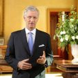  Le roi Philippe de Belgique lors de son premier discours de la Fête nationale, diffusé le 20 juillet 2014 