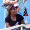Serena Williams lors d'un entraînement au complexe sportif de Stella Maris à Umag, le 18 juillet 2014