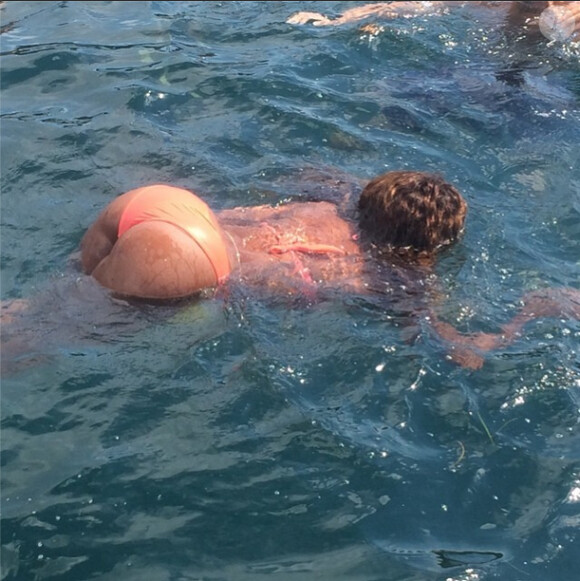 Serena Williams et son derrière en vacances en Croatie, photo publiée sur son compte Instagram le 20 juillet 2014