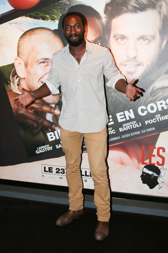 Cyril Gueï lors de l'avant-première du film "Les Francis" à l'UGC Ciné Cité de Bercy à Paris, le 21 juillet 2014.