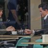 Jamie Dornan et Dakota Johnson sur le tournage de Fifty Shades of Grey à Vancouver le 1er décembre 2013.