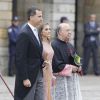 Le roi Felipe VI et la reine Letizia d'Espagne se sont rendus à Saint-Jacques de Compostelle le 25 juillet 2014 pour célébrer l'offrande nationale à l'apôtre Saint Jacques, tradition remontant au XVIIe siècle.