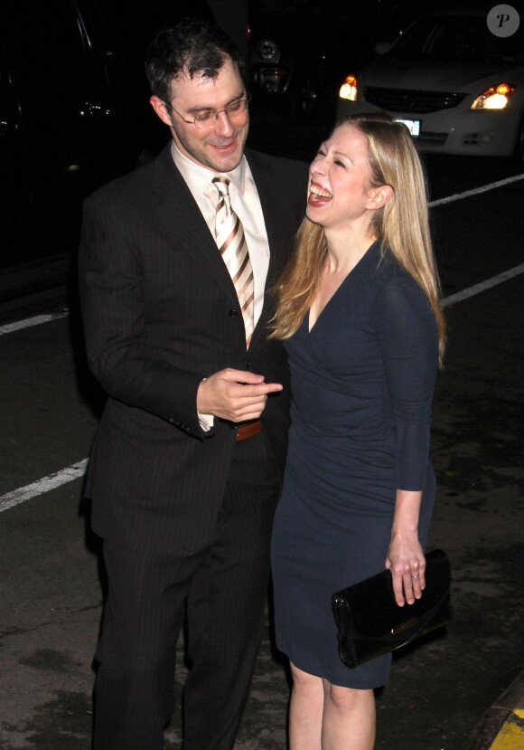 Marc Mezvinsky et sa femme Chelsea Clinton à New York, le 13 novembre 2012.