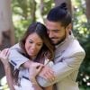 Exclusif - Julien Guirado et la divine Vanessa Lawrens (Les Anges de la télé réalité 6) au domaine Bertaud-Belieu le 16 mai 2014.