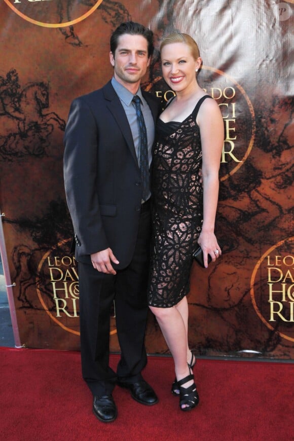 Adrienne Frantz et son mari Scott Bailey à Los Angeles, le 27 août 2012.