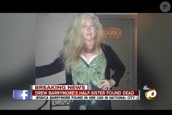 Jessica Barrymore, la demi-soeur de Drew Barrymore, a été retrouvée morte le 29 juillet 2014 dans sa voiture à National City.
