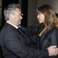  Luc Besson et Sophie Marceau lors de l'inauguration de la Cit&eacute; du cin&eacute;ma &agrave; Saint-Denis le 21 septembre 2012 