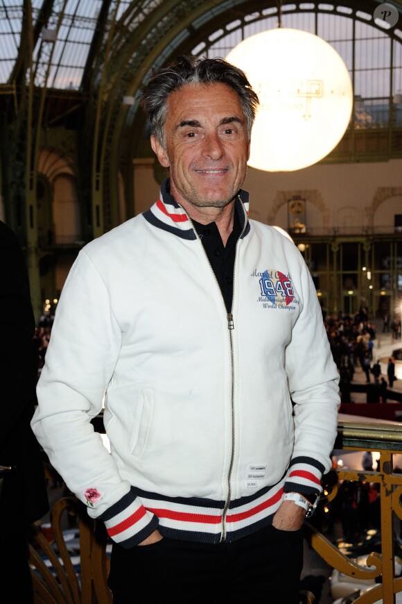 Gérard Holtz lors du 'Tour Auto Optic 2000' au Grand Palais, à Paris, le 7 avril 2014