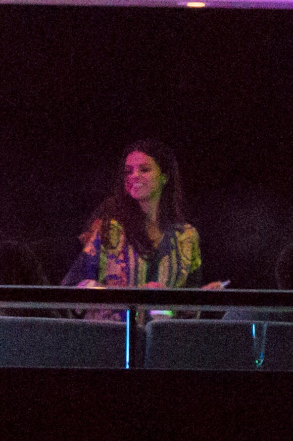 Selena Gomez, lors de sa soirée d'anniversaire sur le bateau Ecstasea à Saint-Tropez, le 22 juillet 2014.