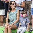  La princesse Marie et le prince Henrik, 5 ans, ont suivi (ici, le 2 août 2014) les exploits du prince Joachim de Danemark lors du Grand Prix historique de Copenhague 2014, qu'il a remporté avec Tom Kristensen le 3 août. 