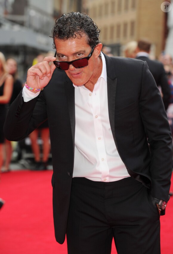 Antonio Banderas - Avant-première du film "The Expendables 3" à Londres, le 4 août 2014.