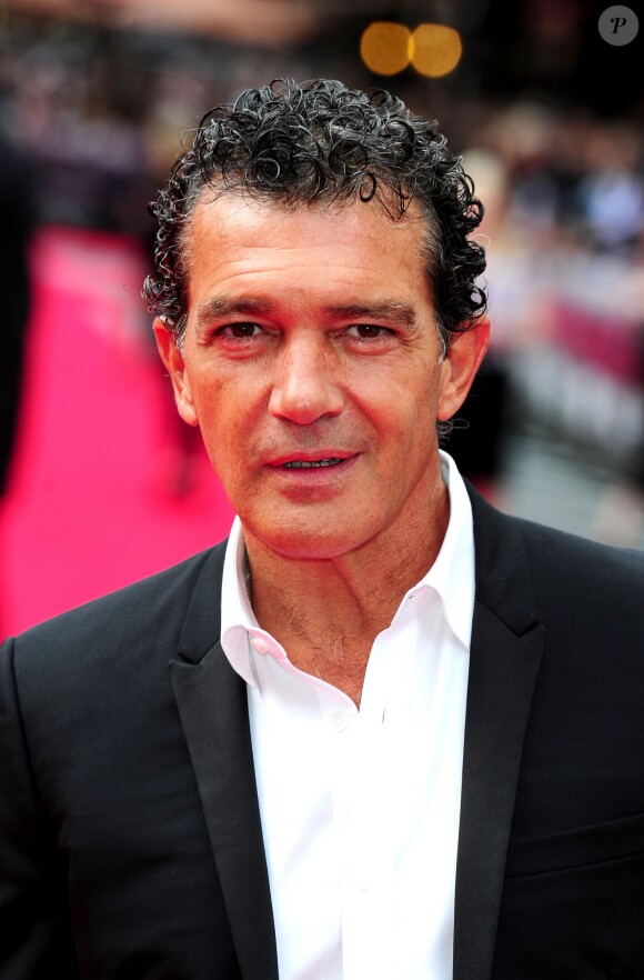 Antonio Banderas lors de la première d'Expendables 3 à l'Odeon Cinema, Londres, le 4 août 2014.