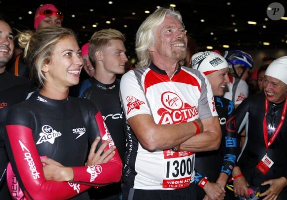 Sir Richard Branson et sa fille Holly à Londres, le 22 septembre 2012.