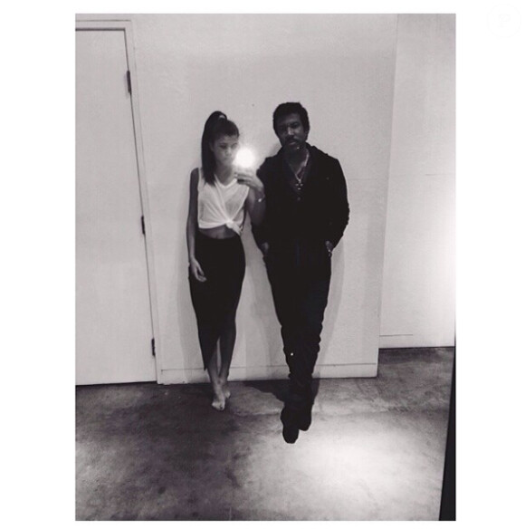 Sofia et son père Lionel Richie lors d'une séance shopping. Photo postée sur le compte Instagram de Sofia
