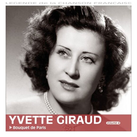 Pochette de l'album Bouquet de Paris, de la chanteuse Yvette Giraud.