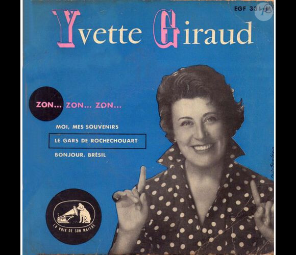 Pochette de disque de la chanteuse Yvette Giraud.