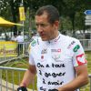 Exclusif - Dany Boon sur la 20e étape du Tour de France, lors de l'Etape du Coeur, pour le compte de Mécénat Chirurgie Cardiaque, à Périgueux, le 26 juillet 2014.