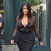 Kim Kardashian se rend à la station de radio SiriusXM à New York, le 11 août 2014.