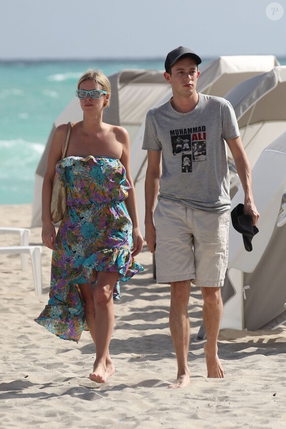 Nicky Hilton et son petit ami James Rothschild à Miami, le 31 décembre 2012.