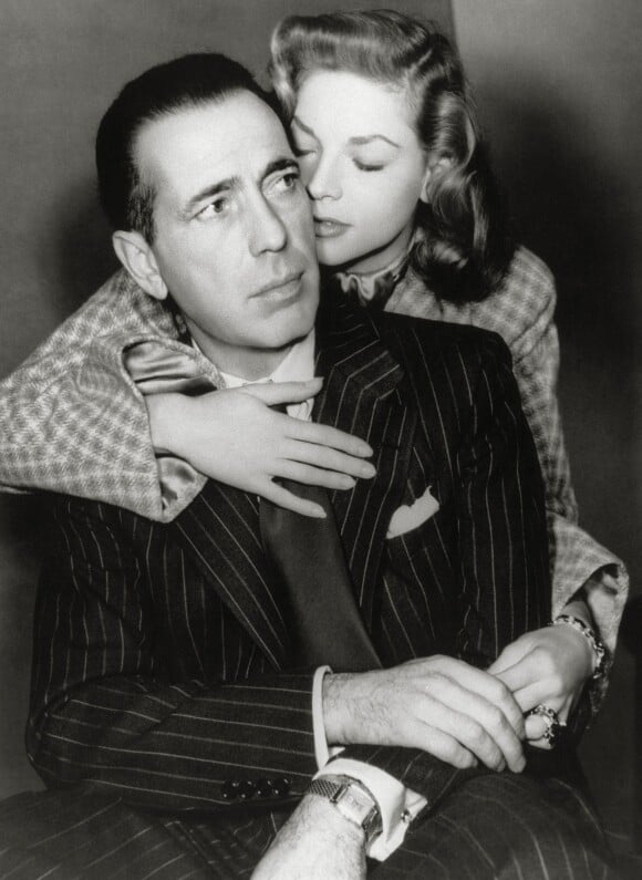 Lauren Bacall et Humphrey Bogart en 1956.