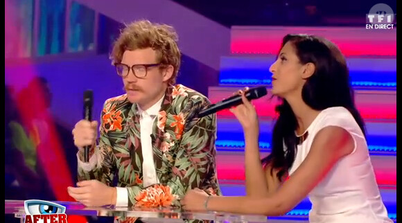 Geoffrey et Elodie dans l'After Secret sur TF1, le vendredi 15 août 2014.