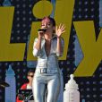  Lily Allen en concert lors du "V Festival" &agrave; Chelmsford, le 17 ao&ucirc;t 2014. 