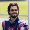 Le prince Carl Philip de Suède a participé à une course de karting lors du week-end de la Coupe Prince Carl Philip sur le circuit de Linköping le 16 août 2014.