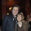 PATRICK DE CAROLIS ET SA FEMME CAROL ANN - GENERALE DE LA PIECE "HAROLD ET MAUDE" AU THEATRE ANTOINE A PARIS, le 5 MARS 2012 05/03/2012 - PARIS