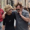 Meg Ryan et John Mellencamp dans les rues de Rome le 22 juin 2013. L'actrice et le rockeur, en couple depuis fin 2010, se sont séparés en 2014.