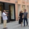 Meg Ryan et John Mellencamp dans les rues de Rome le 22 juin 2013. L'actrice et le rockeur, en couple depuis fin 2010, se sont séparés en 2014.