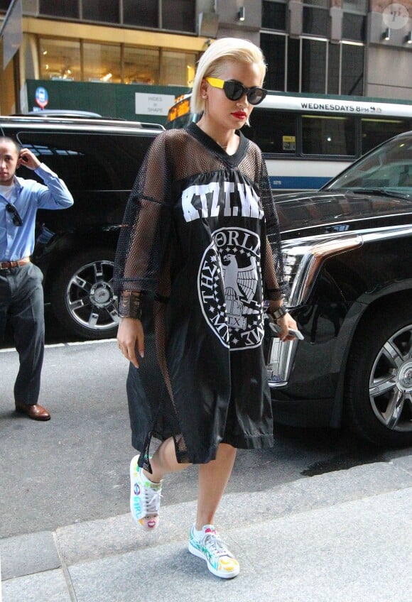 Rita Ora à New York, le 19 août 2014.